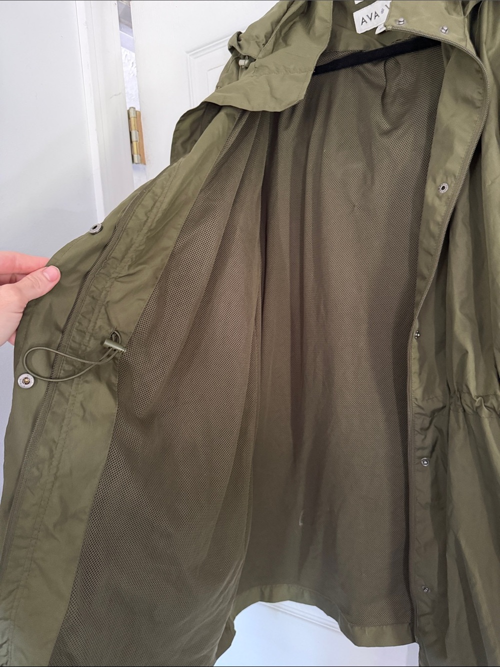 Ava & Viv Olive Utility Hooded Anorak Jacket - Picture 3 of 6